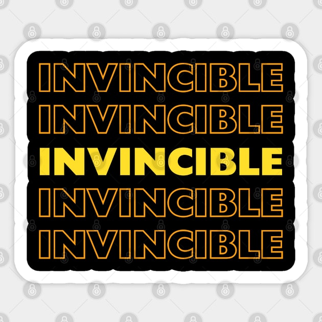 Invincible Spirit: The Unyielding Gradient Sticker by Teeeshirt